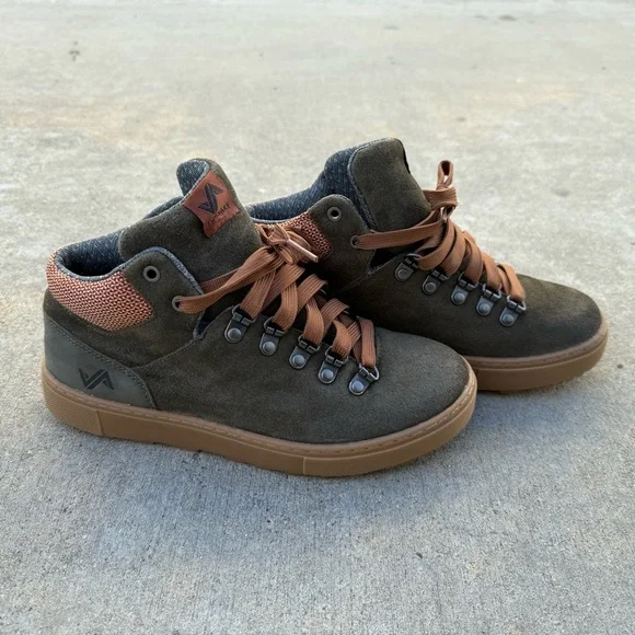 Forsake Lucie Mid Women’s 7.5 Olive Green Leather Hiking Boots Waterproof - Picture 4 of 9